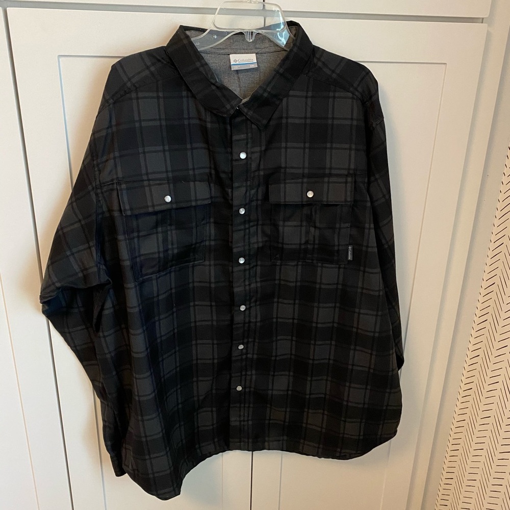 Columbia Mens Long Sleeve Plaid Shirt